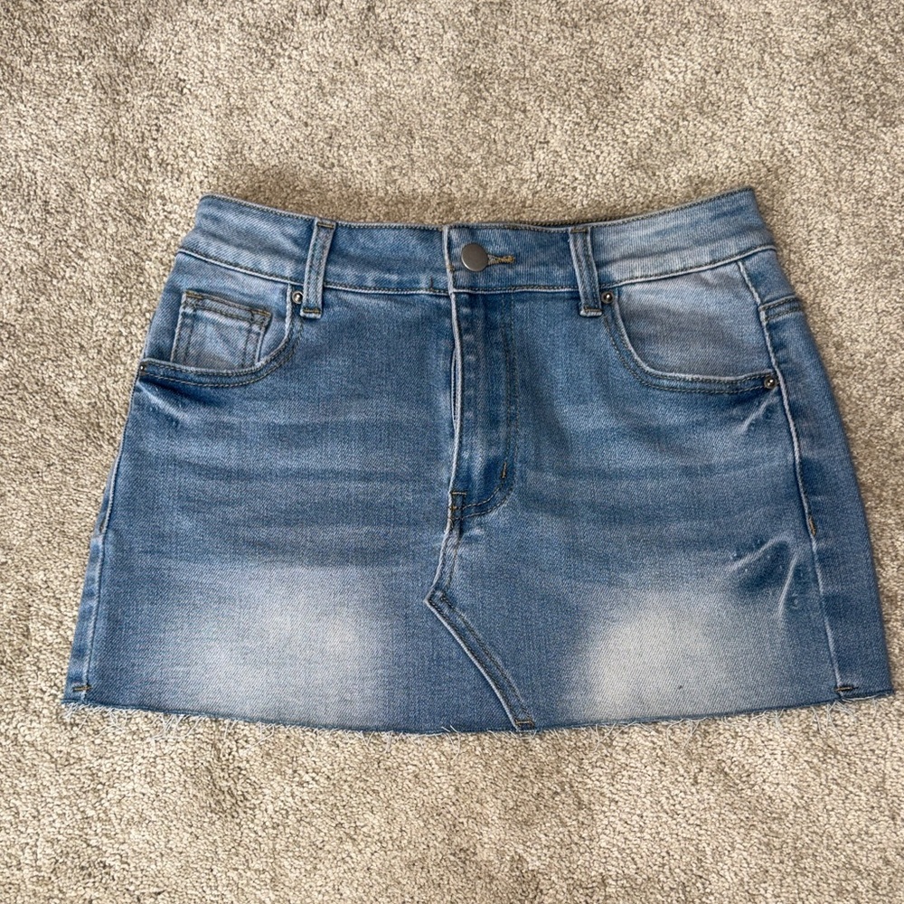 Missguided Denim Mini Skirt